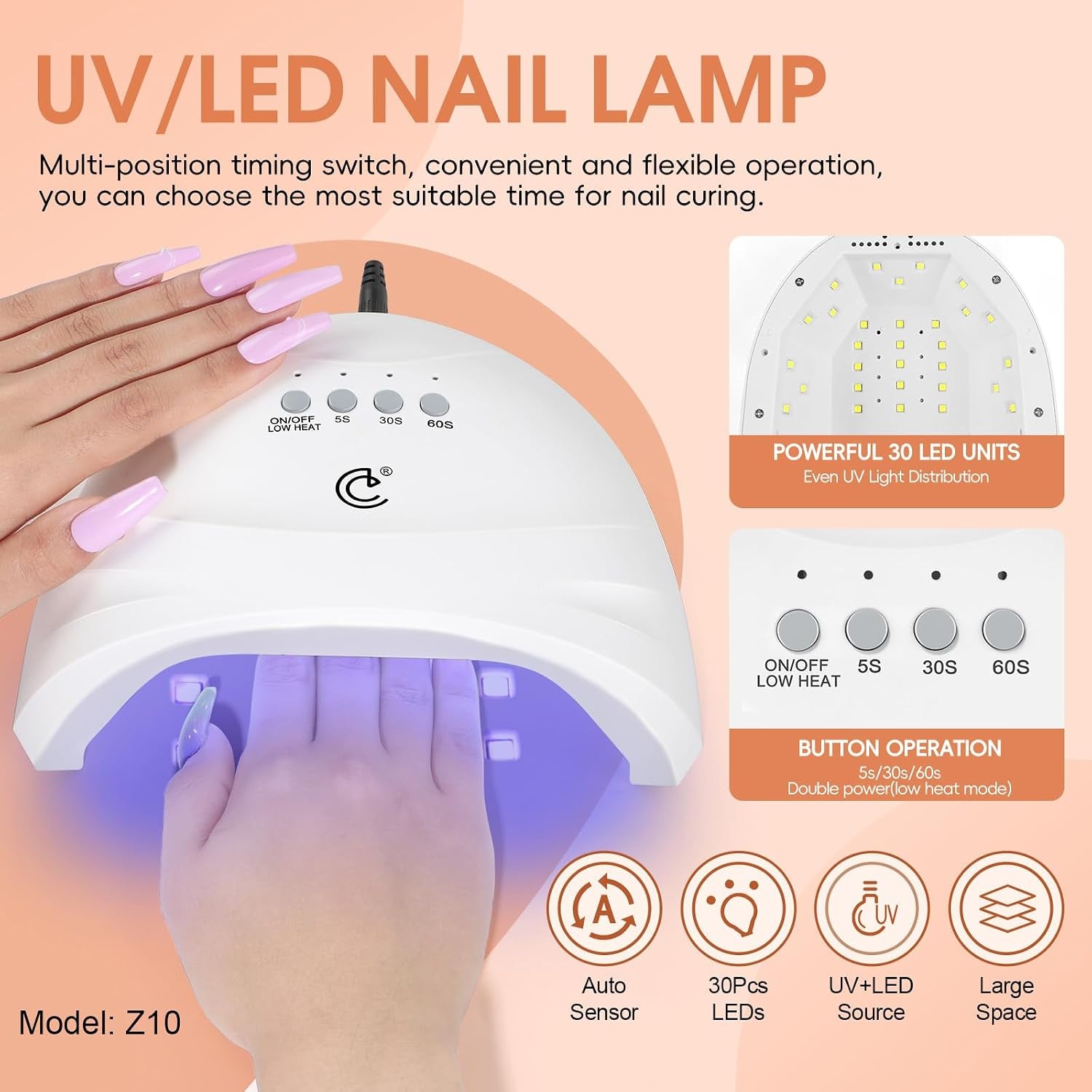 66Pcs Gel Nail Kit with U V Light and Drill, 35 Colors Summer Gel Polish Set 5Pcs Top Base Coat Nail Art Starter Complete French Gel Manicure Kit Gifts for Women Girls